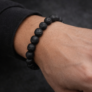 Lava Bracelet for Women Men's Gifts - Protection Healing Crystal Bracelet - 8mm Gemstone Beaded Adjustable