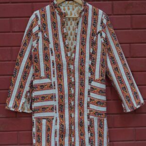 Womens Multti Color Velvet Embroidered Jacket with Floral Design