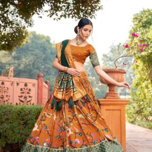 Women's Ethnic Printed Lehenga Choli Set with Tassel Dupatta ? Perfect for Festivals & Functions