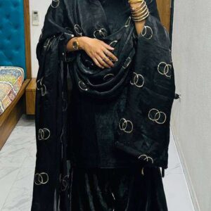 Women's Fendi Silk Solid Muslim Straight Kurti With Pant and Dupatta set