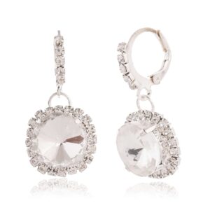 Women's Square Drop Earrings, Dangling Silver Earrings, Hammered Earrings, Geometric Earrings, Ethnic Earrings, Boho Earrings, Statement Earrings